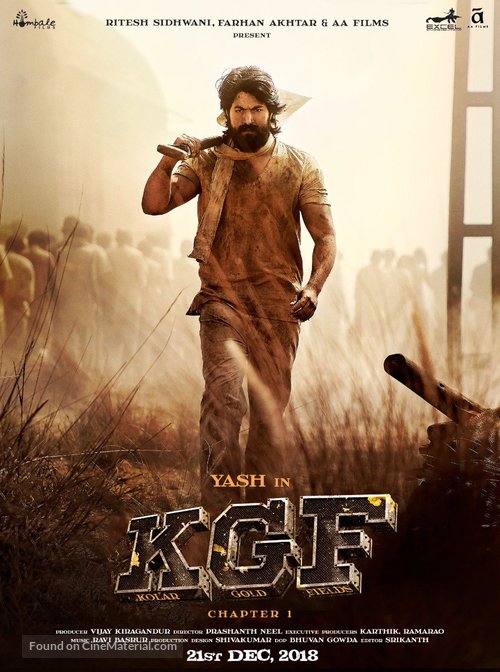 K.G.F: Chapter 1 - Indian Movie Poster