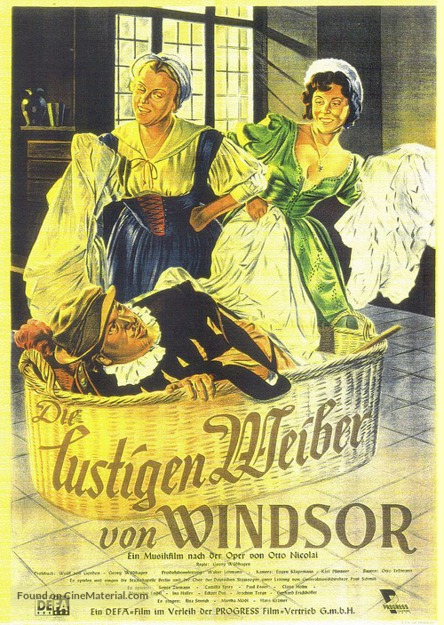 Die lustigen Weiber von Windsor - German Movie Poster