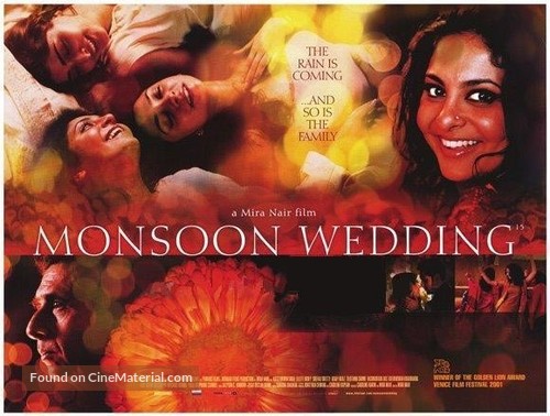Monsoon Wedding - British Movie Poster