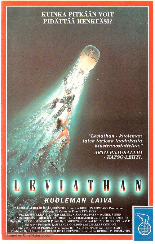 Leviathan - Finnish VHS movie cover