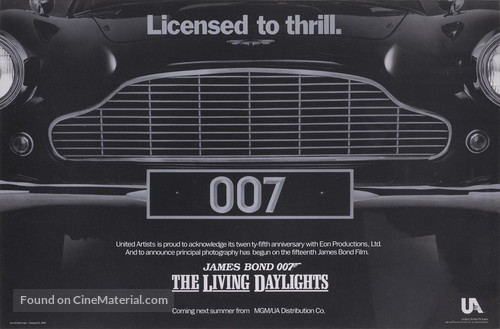 The Living Daylights - British Movie Poster