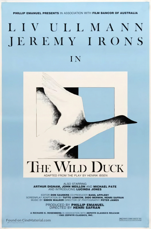 The Wild Duck - Australian Movie Poster