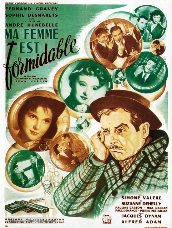 Ma femme est formidable (1951) French movie poster Ma femme est formidable (1951) French movie poster