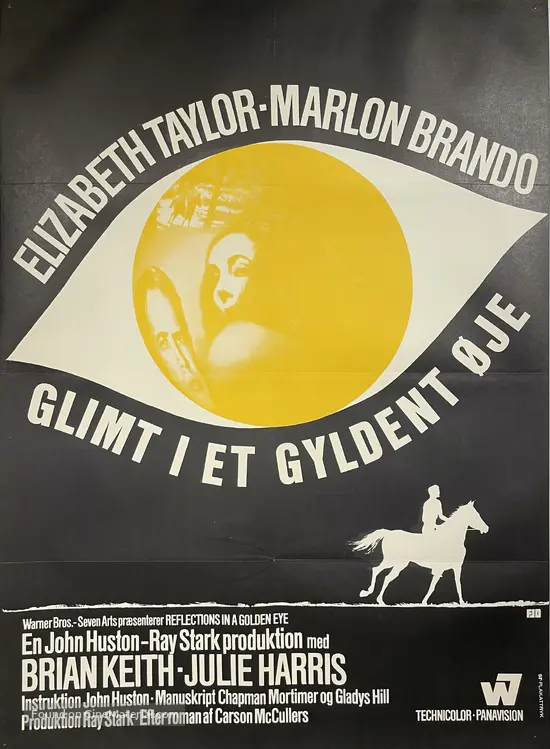 Reflections in a Golden Eye - Danish Movie Poster