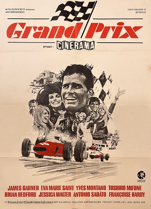 Grand Prix - Danish Movie Poster