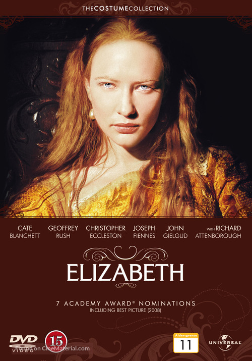Elizabeth - Danish DVD movie cover