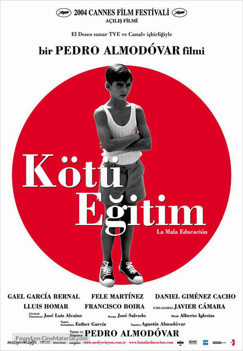 La mala educaci&oacute;n - Turkish Movie Poster