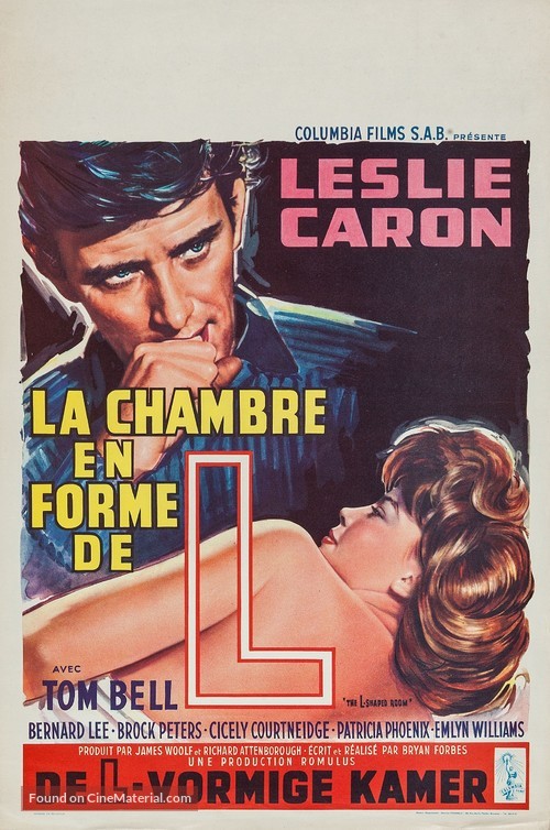 The L-Shaped Room - Belgian Movie Poster