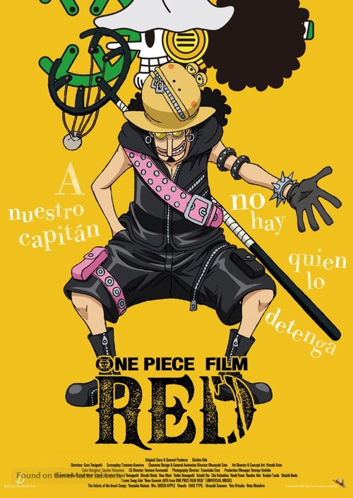 One Piece Film: Red - Spanish Movie Poster