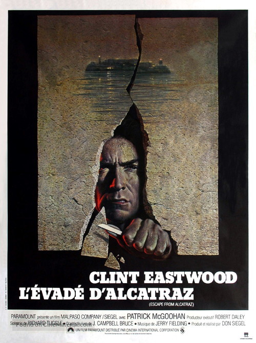 Escape From Alcatraz - French Movie Poster