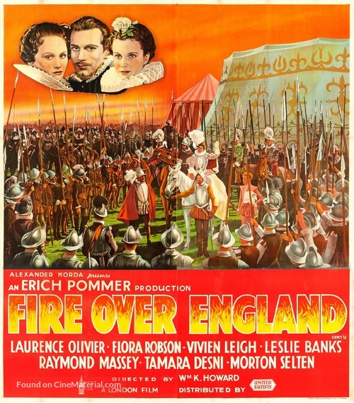 Fire Over England - British Movie Poster