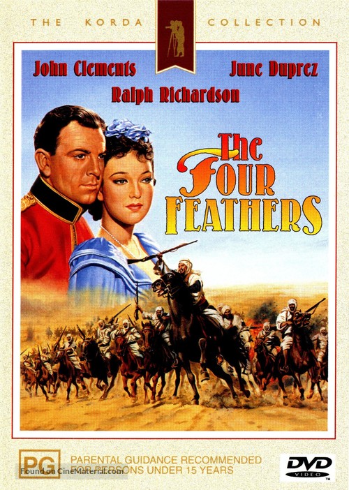 The Four Feathers - Australian DVD movie cover
