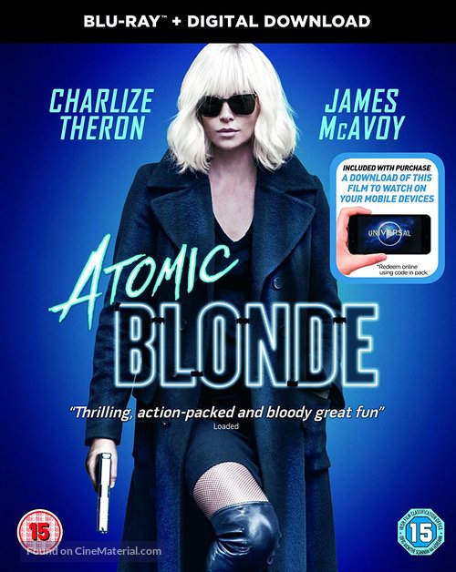 Atomic Blonde - British Blu-Ray movie cover
