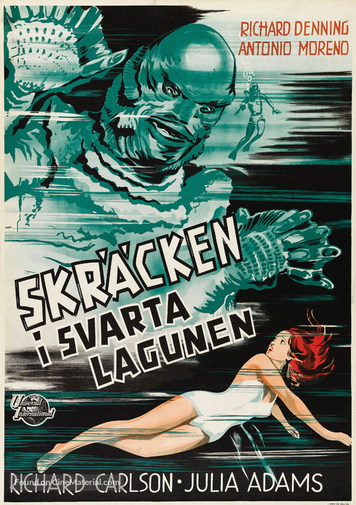 Creature from the Black Lagoon - Swedish Movie Poster