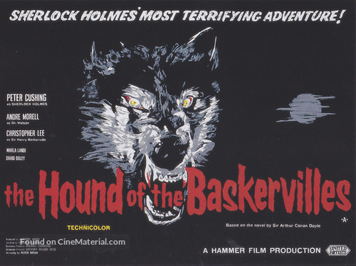 The Hound of the Baskervilles - British Movie Poster