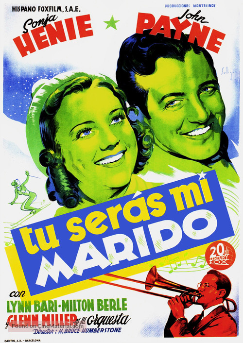 Sun Valley Serenade - Spanish Movie Poster