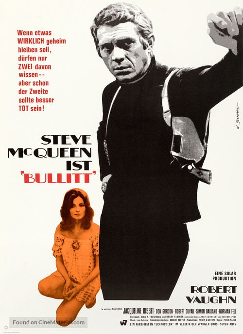 Bullitt - German Movie Poster