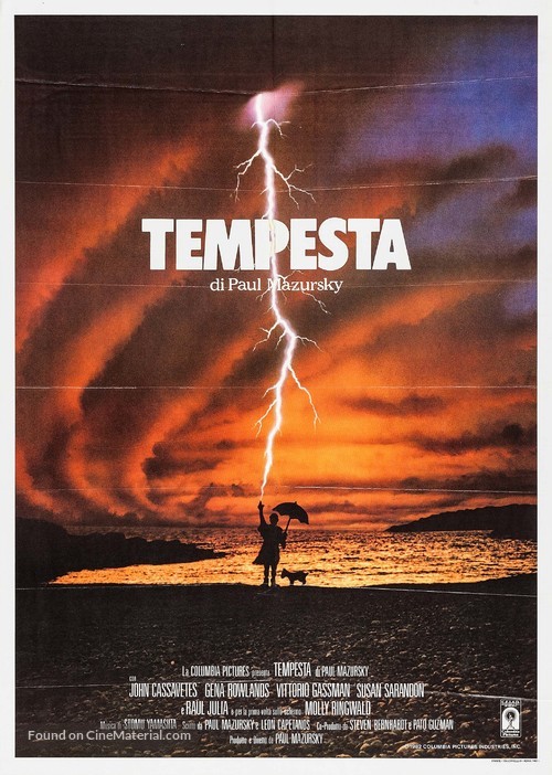 Tempest - Italian Movie Poster