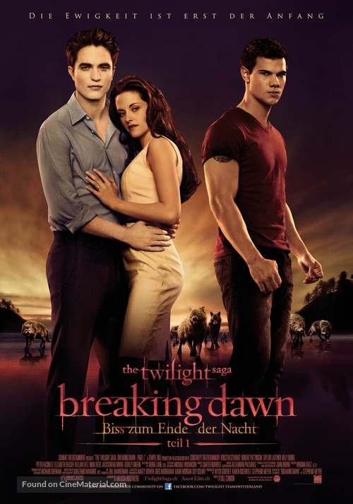 The Twilight Saga: Breaking Dawn - Part 1 - Swiss Movie Poster