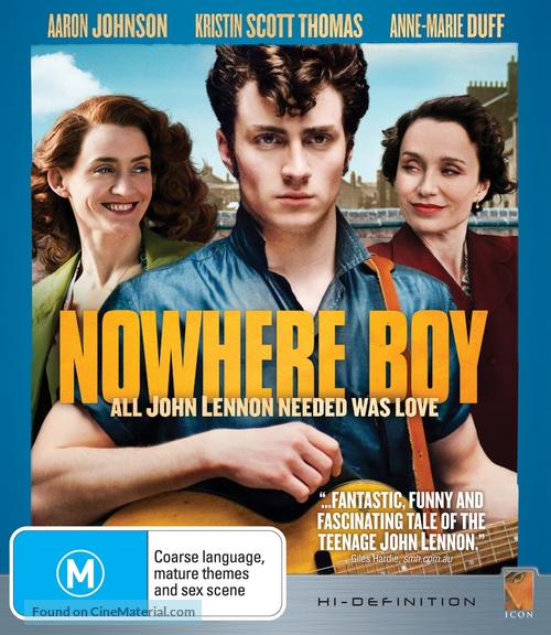 Nowhere Boy - Australian Blu-Ray movie cover