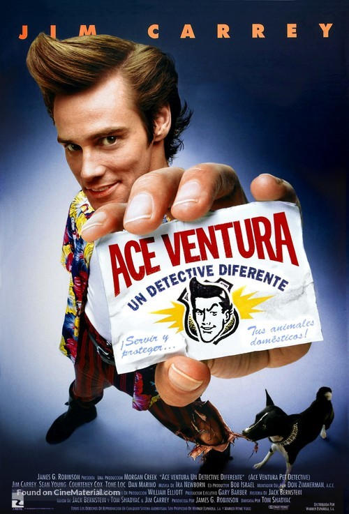 Ace Ventura: Pet Detective - Spanish Movie Poster