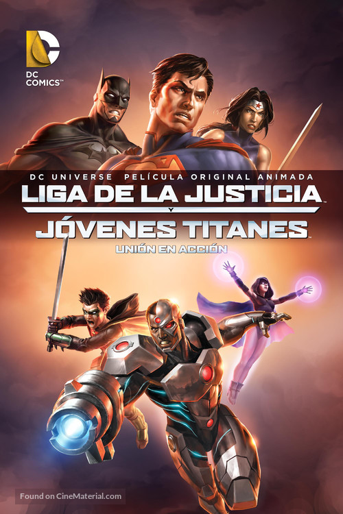 Justice League vs. Teen Titans - Mexican Movie Cover