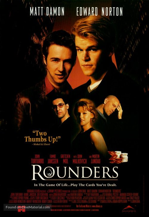 Rounders - Canadian Movie Poster