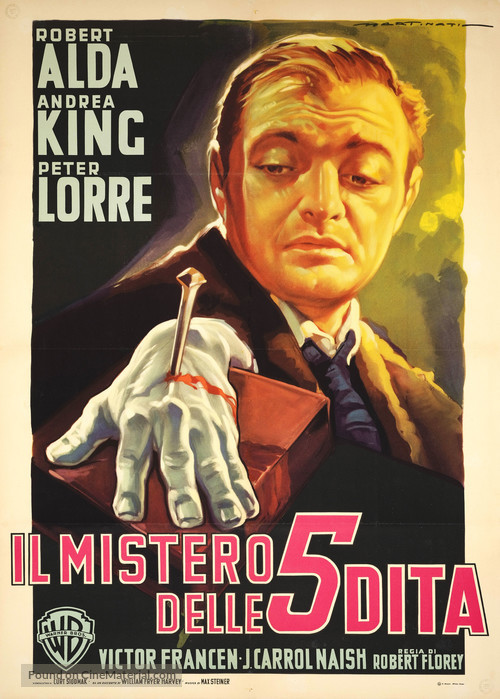 The Beast with Five Fingers - Italian Movie Poster