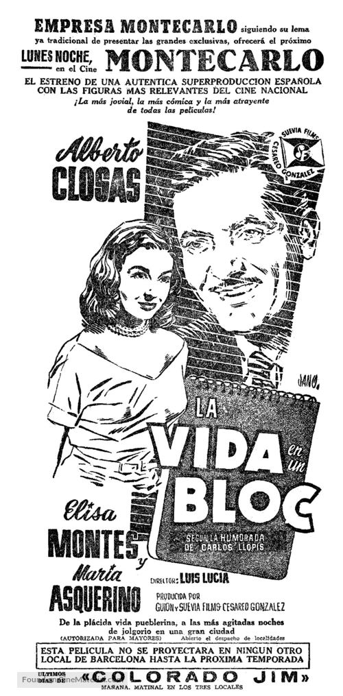 La vida en un bloc - Spanish poster