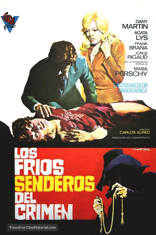 Los fr&iacute;os senderos del crimen - Spanish Movie Poster