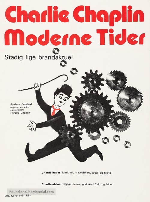 Modern Times - Danish Re-release movie poster