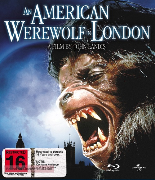 An American Werewolf in London - New Zealand Blu-Ray movie cover