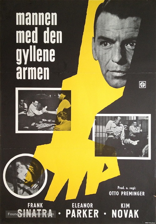 The Man with the Golden Arm - Swedish Movie Poster