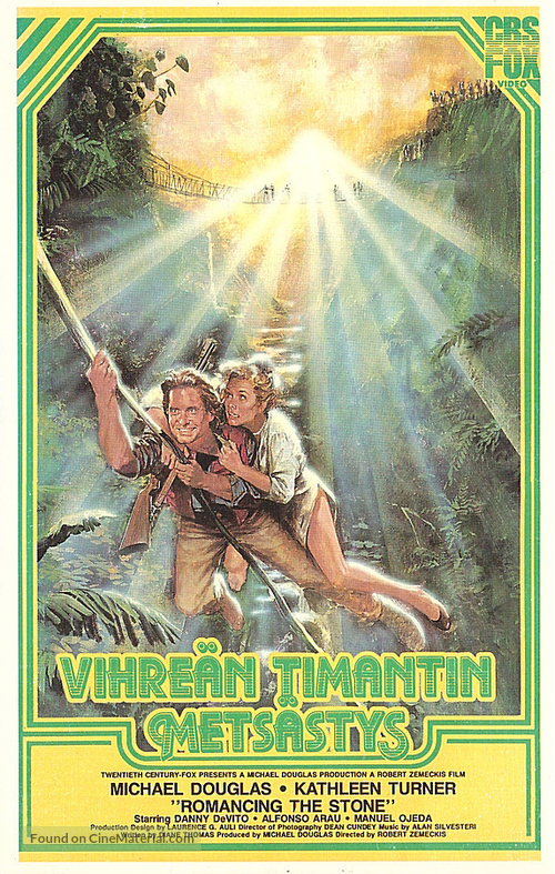 Romancing the Stone - Finnish VHS movie cover