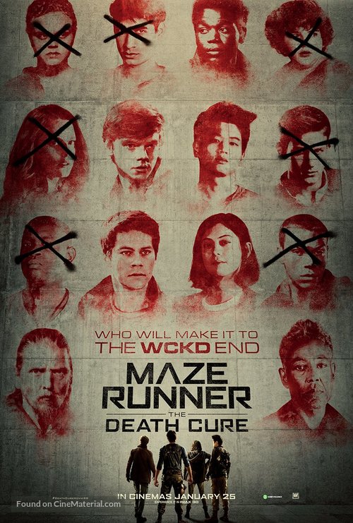 Maze Runner: The Death Cure - Singaporean Movie Poster