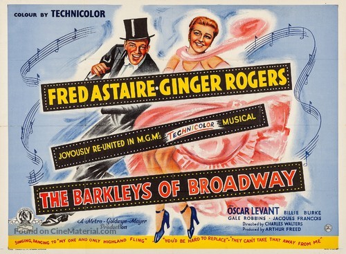 The Barkleys of Broadway - British Movie Poster