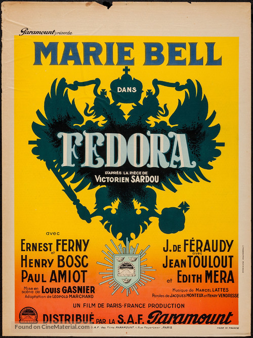 Fedora - Movie Poster