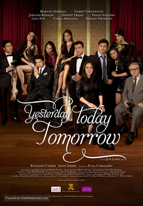 Yesterday Today Tomorrow - Philippine Movie Poster