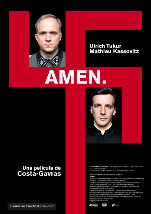 Amen. - Spanish Movie Poster