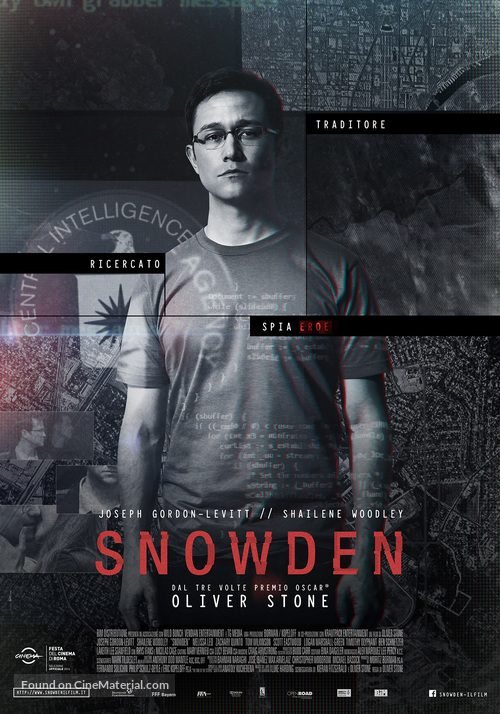 Snowden - Italian Movie Poster