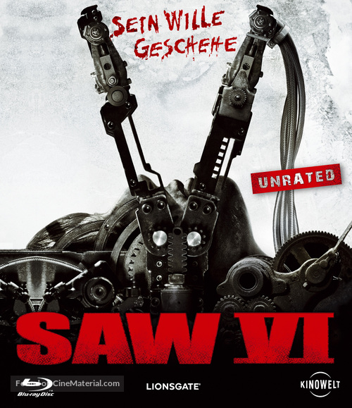 Saw VI - German Blu-Ray movie cover