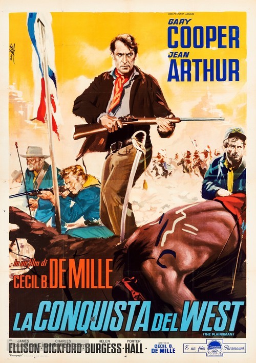 The Plainsman - Italian Re-release movie poster