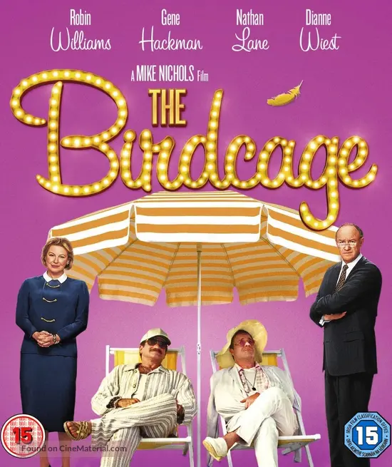 The Birdcage - British Blu-Ray movie cover