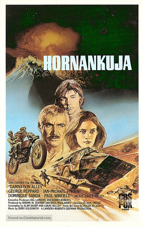 Damnation Alley - Finnish VHS movie cover