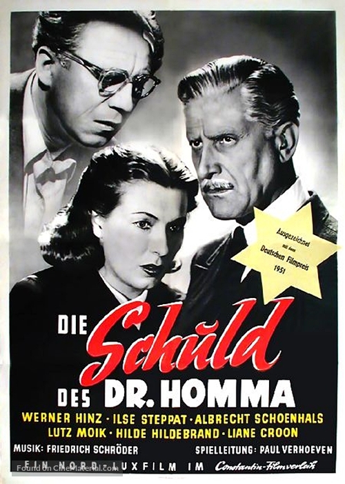 Schuld des Dr. Homma, Die - German Movie Poster