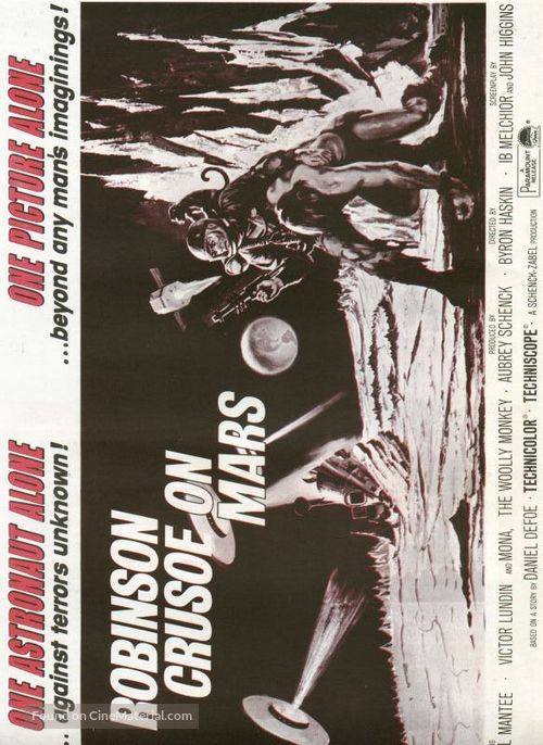Robinson Crusoe on Mars - British Movie Poster