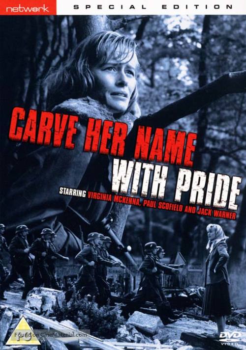 Carve Her Name with Pride - British DVD movie cover