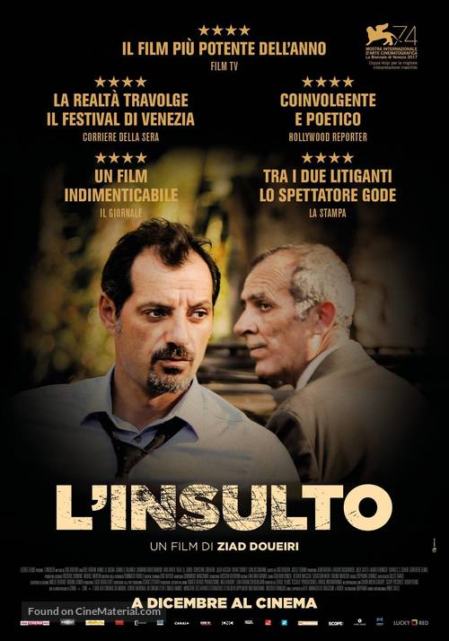 L&#039;insulte - Italian Movie Poster