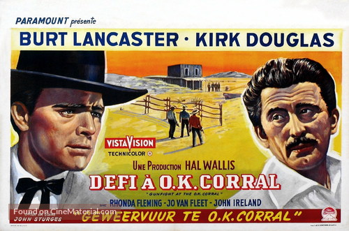 Gunfight at the O.K. Corral - Belgian Movie Poster