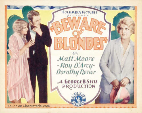 Beware of Blondes - Movie Poster